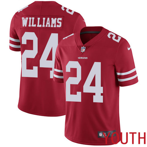 San Francisco 49ers Limited Red Youth K Waun Williams Home NFL Jersey 24 Vapor Untouchable
